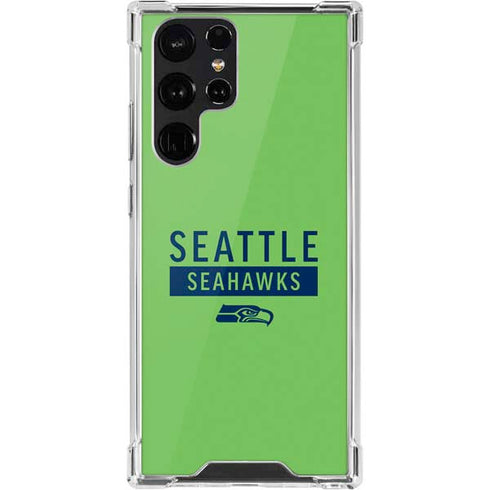 NFL Seattle Seahawks Green Performance Series Galaxy S22 Ultra Clear Case