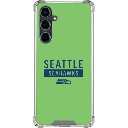 NFL Seattle Seahawks Green Performance Series Galaxy S23 FE Clear Case