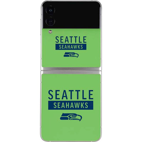 NFL Seattle Seahawks Green Performance Series Galaxy Z Flip3 5G Skin