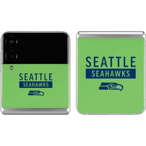 NFL Seattle Seahawks Green Performance Series Galaxy Z Flip4 5G Skin