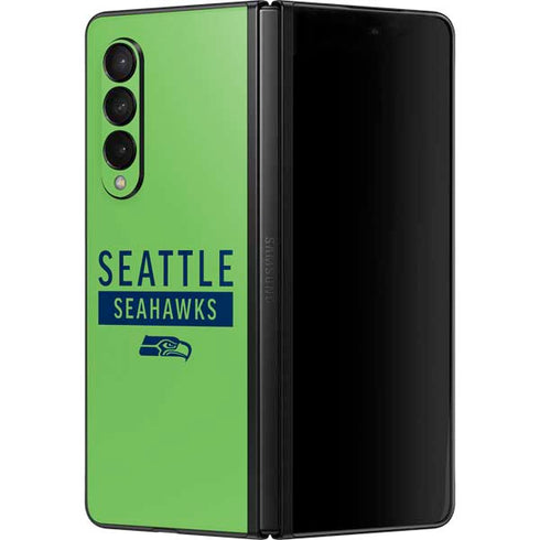 NFL Seattle Seahawks Green Performance Series Galaxy Z Fold3 5G Skin