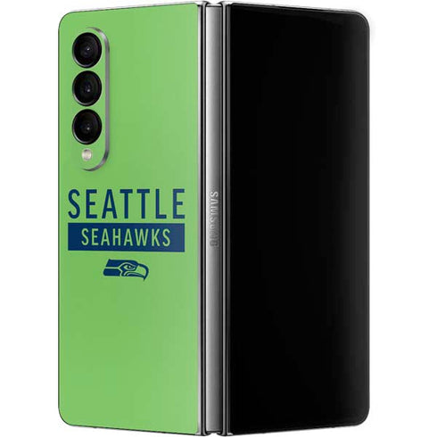 NFL Seattle Seahawks Green Performance Series Galaxy Z Fold4 5G Skin
