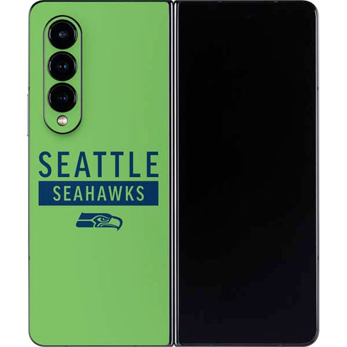 NFL Seattle Seahawks Green Performance Series Galaxy Z Fold4 5G Skin