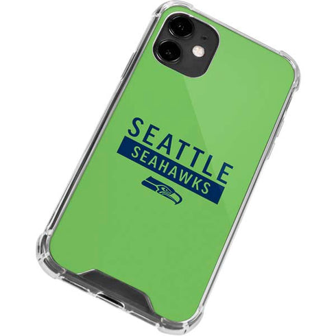 NFL Seattle Seahawks Green Performance Series iPhone 12 Clear Case