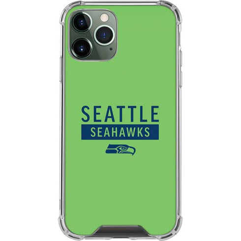 NFL Seattle Seahawks Green Performance Series iPhone 12 Pro Clear Case