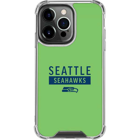 NFL Seattle Seahawks Green Performance Series iPhone 13 Pro Clear Case