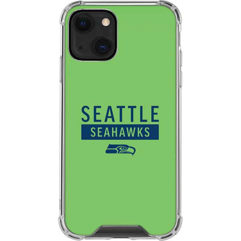 NFL Seattle Seahawks Green Performance Series iPhone 15 Plus Clear Case
