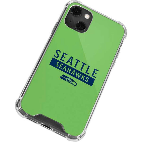 NFL Seattle Seahawks Green Performance Series iPhone 15 Plus Clear Case