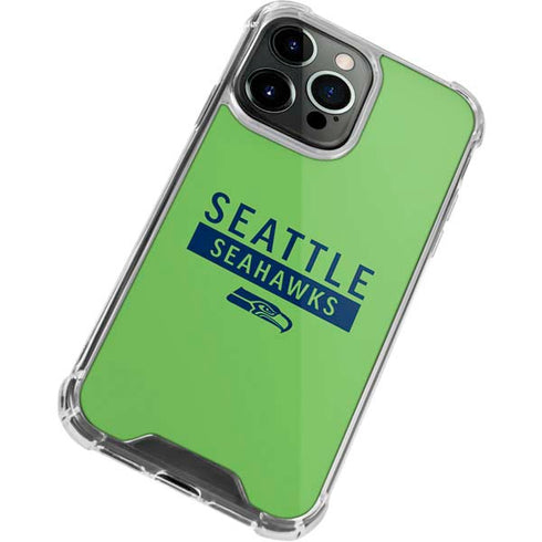 NFL Seattle Seahawks Green Performance Series iPhone 15 Pro Clear Case