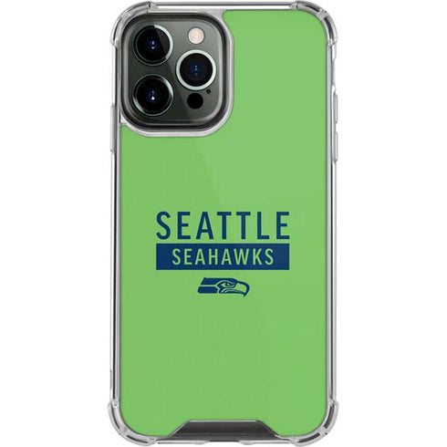 NFL Seattle Seahawks Green Performance Series iPhone 14 Pro Max Clear Case