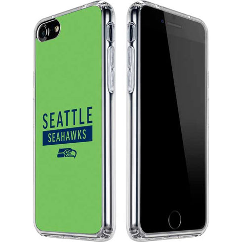 NFL Seattle Seahawks Green Performance Series iPhone SE (2nd & 3rd Gen) Clear Case