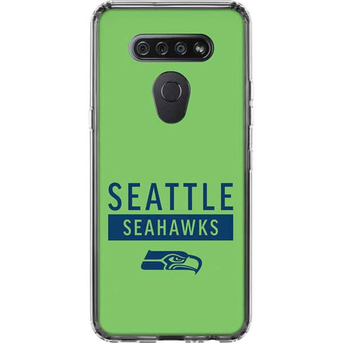 NFL Seattle Seahawks Green Performance Series LG K51/Q51 Clear Case