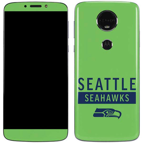 NFL Seattle Seahawks Green Performance Series Moto E5 Plus Skin