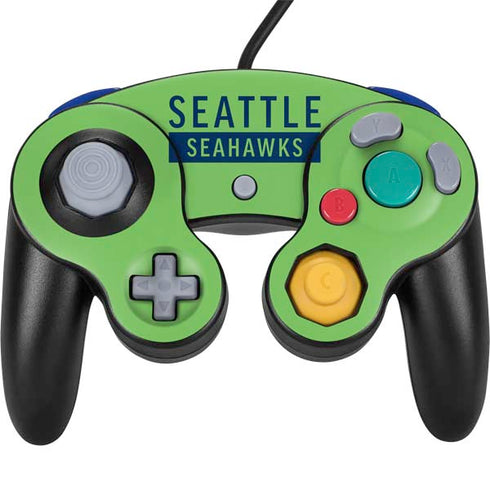 NFL Seattle Seahawks Green Performance Series Nintendo GameCube Controller Skin