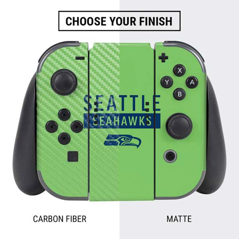 NFL Seattle Seahawks Green Performance Series Nintendo Switch Bundle Skin
