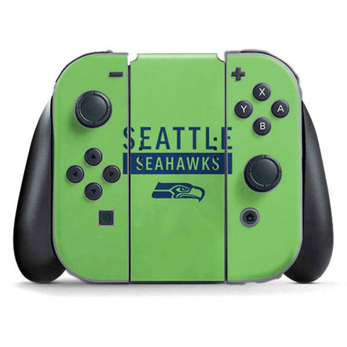 NFL Seattle Seahawks Green Performance Series Nintendo Switch (2017-2021) Joy-Con Controller Skin