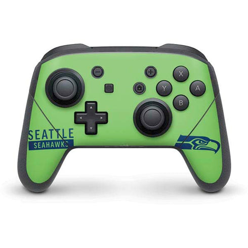 NFL Seattle Seahawks Green Performance Series Nintendo Switch Pro Controller Skin