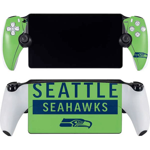 NFL Seattle Seahawks Green Performance Series PlayStation Portal Remote Player Skin