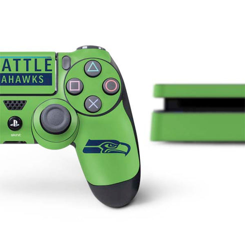 NFL Seattle Seahawks Green Performance Series PS4 Slim Bundle Skin