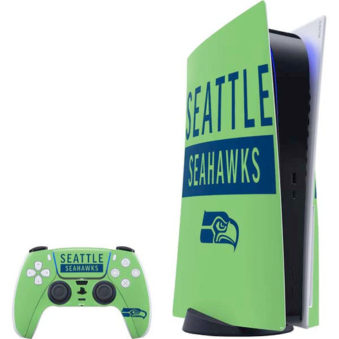 NFL Seattle Seahawks Green Performance Series PS5 Bundle Skin