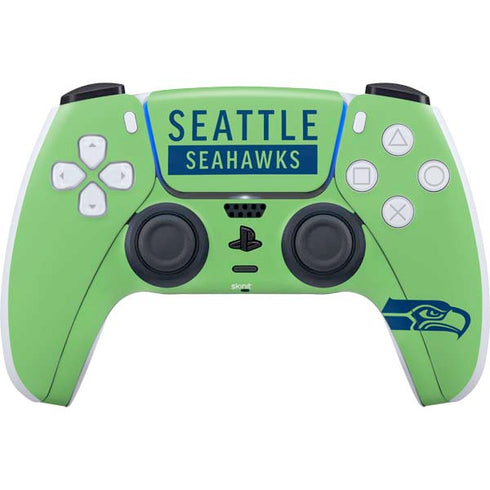 NFL Seattle Seahawks Green Performance Series PS5 Controller Skin