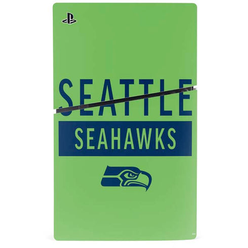 NFL Seattle Seahawks Green Performance Series PS5 Slim Digital Edition Console Skin