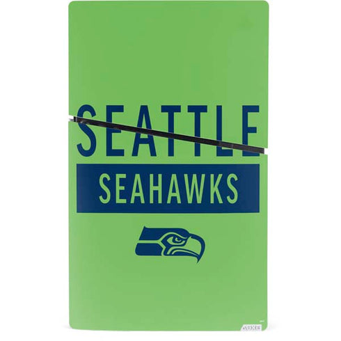 NFL Seattle Seahawks Green Performance Series PS5 Slim Digital Edition Console Skin