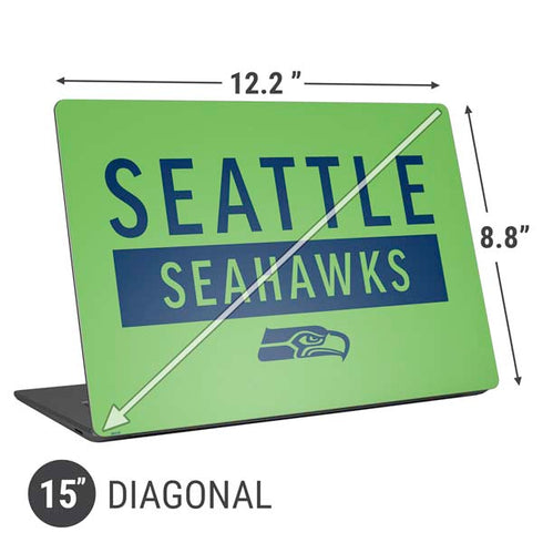 NFL Seattle Seahawks Green Performance Series Universal Laptop 15in (12.2 x 8.8in) Skin