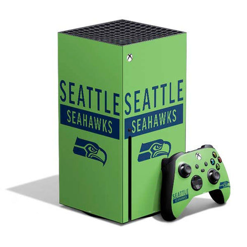 NFL Seattle Seahawks Green Performance Series Xbox Series X Bundle Skin