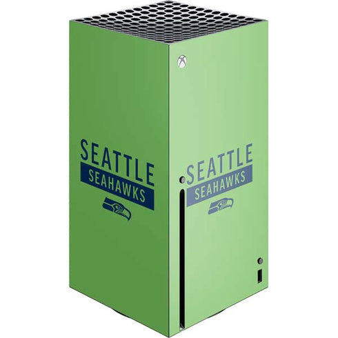 NFL Seattle Seahawks Green Performance Series Xbox Series X Console Skin
