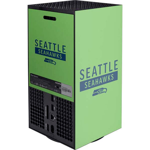 NFL Seattle Seahawks Green Performance Series Xbox Series X Console Skin