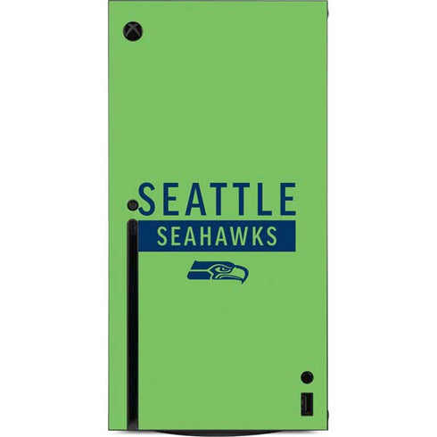 NFL Seattle Seahawks Green Performance Series Xbox Series X Console Skin