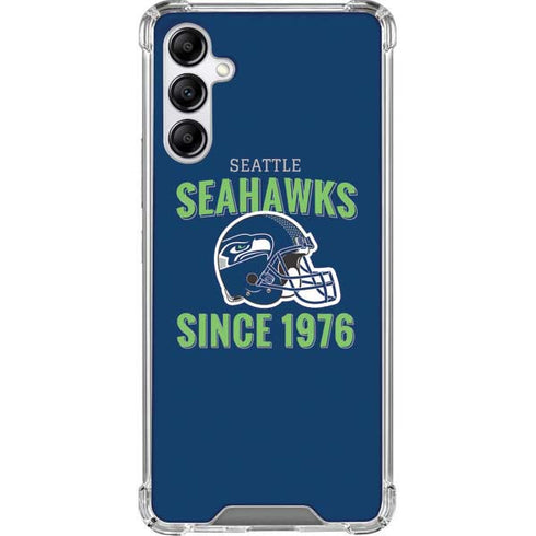 NFL Seattle Seahawks Helmet Galaxy A14 5G Clear Case