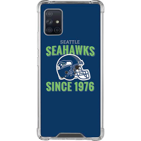 NFL Seattle Seahawks Helmet Galaxy A51 5G Clear Case