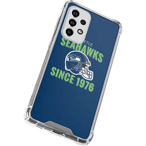 NFL Seattle Seahawks Helmet Galaxy A53 5G Clear Case