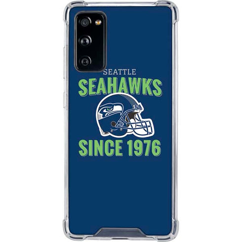 NFL Seattle Seahawks Helmet Galaxy S20 FE Clear Case