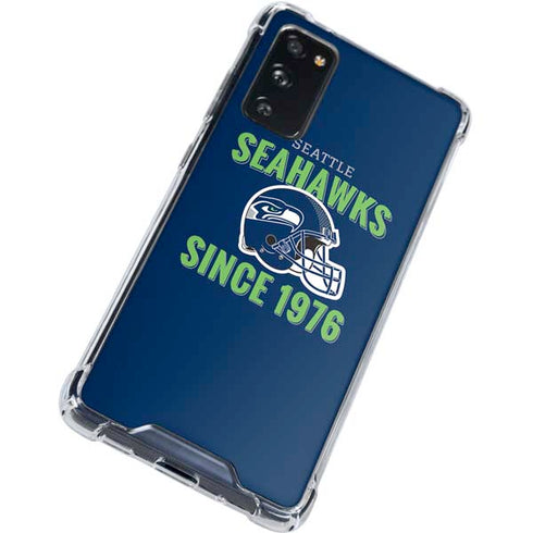 NFL Seattle Seahawks Helmet Galaxy S20 FE Clear Case