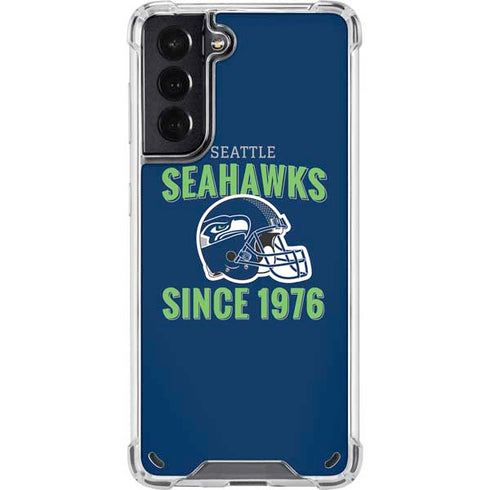 NFL Seattle Seahawks Helmet Galaxy S21 5G Clear Case