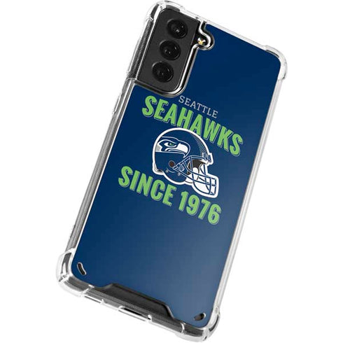 NFL Seattle Seahawks Helmet Galaxy S21 Plus 5G Clear Case