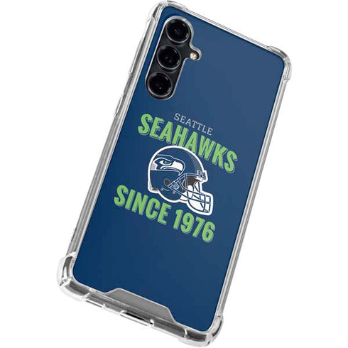 NFL Seattle Seahawks Helmet Galaxy S23 FE Clear Case
