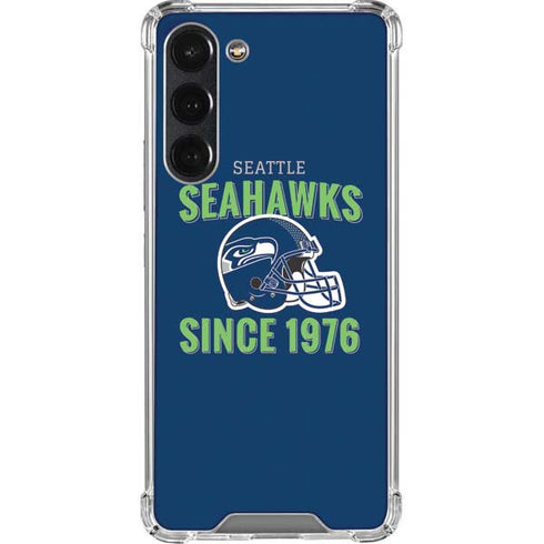 NFL Seattle Seahawks Helmet Galaxy S23 Plus Clear Case