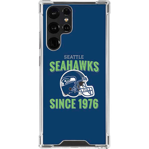 NFL Seattle Seahawks Helmet Galaxy S24 Ultra Clear Case