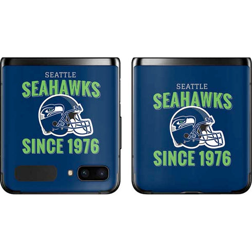 NFL Seattle Seahawks Helmet Galaxy Z Flip Skin