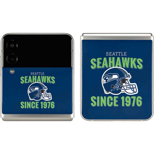 NFL Seattle Seahawks Helmet Galaxy Z Flip3 5G Skin