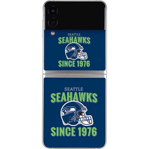NFL Seattle Seahawks Helmet Galaxy Z Flip3 5G Skin