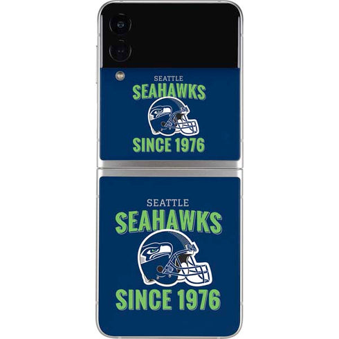 NFL Seattle Seahawks Helmet Galaxy Z Flip4 5G Skin