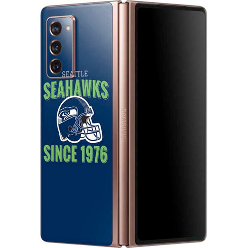 NFL Seattle Seahawks Helmet Galaxy Z Fold2 5G Skin