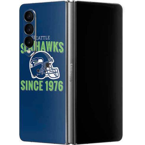NFL Seattle Seahawks Helmet Galaxy Z Fold4 5G Skin