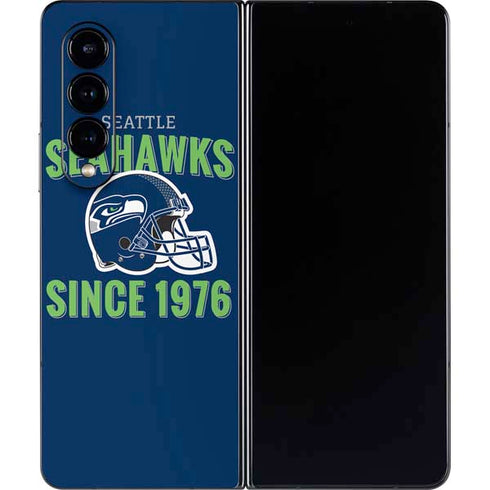 NFL Seattle Seahawks Helmet Galaxy Z Fold4 5G Skin