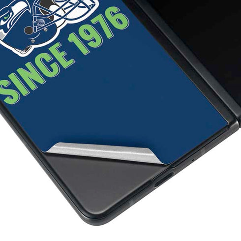 NFL Seattle Seahawks Helmet Galaxy Z Fold4 5G Skin